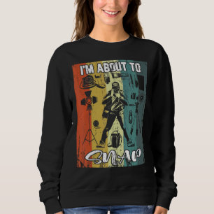Sudadera Estoy a punto de tomar fotografías de cámaras retr