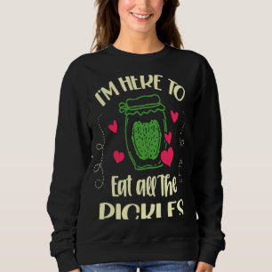 Sudadera Estoy aquí para comer todo el vegetariano de las p