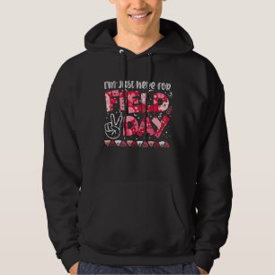 Sudadera Estoy aquí para el Pink Heart del Día del Campo