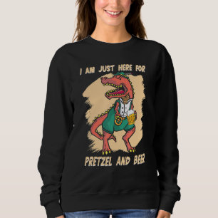 Sudadera Estoy Aquí Por Los Dinosaurios De Cerveza Alemán