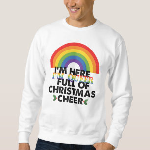Sudadera Estoy aquí, soy queer y estoy lleno de alegría nav