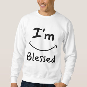 Sudadera Estoy Bendito Sonrisa Bíblica Hombres