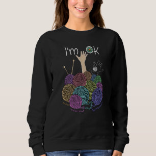 Sudadera Estoy bien Crochet y Knitting Crocheting