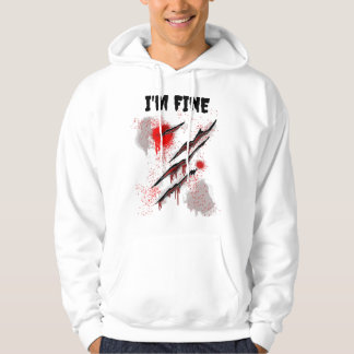 Sudadera Estoy Bien Sangriento Humor Zombie de Halloween Co