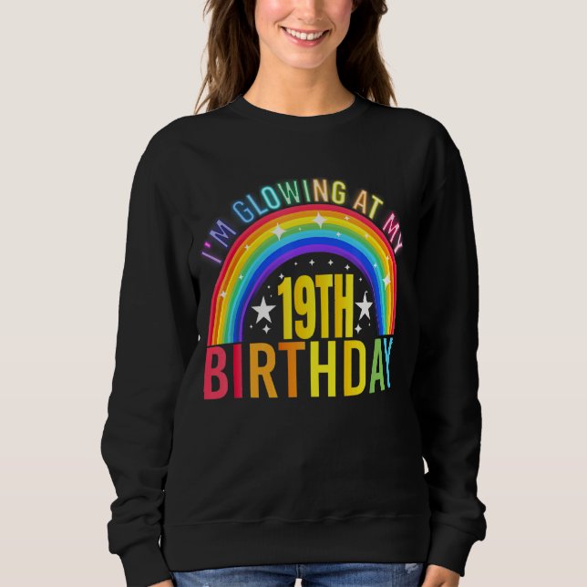 Sudadera Estoy brillando en mi fiesta de cumpleaños número  (Anverso)