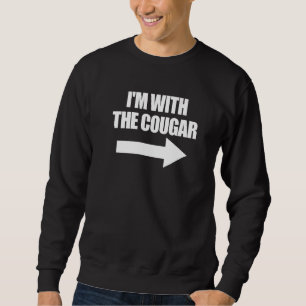 Sudadera Estoy Con El Cougar De Halloween Pareja Couple Cou