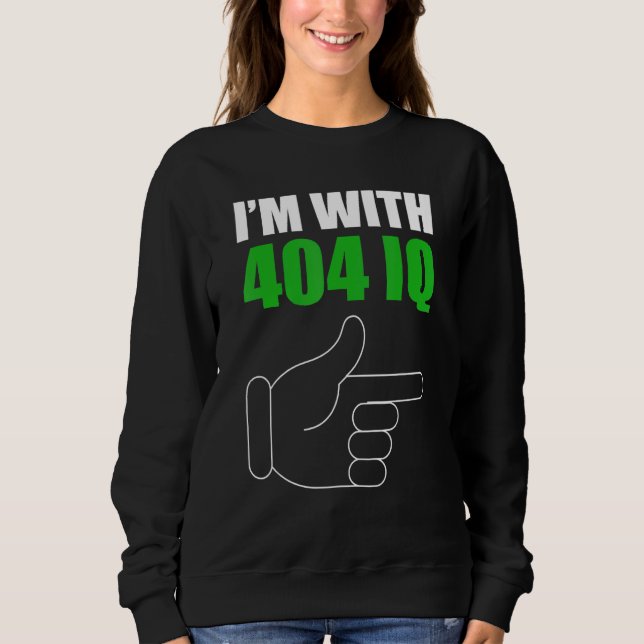 Sudadera Estoy con el Estúpido Error 404 Programador Codifi (Anverso)