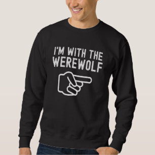 Sudadera Estoy Con El Hombre Lobo Pijama Perezoso De Hall