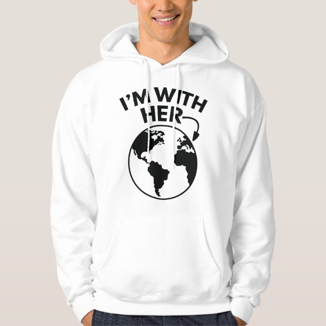 Sudadera Estoy con ella (Anverso)