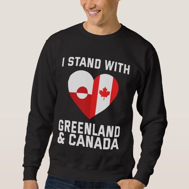 Sudadera Estoy Con Groenlandia Y Canadá (Anverso)