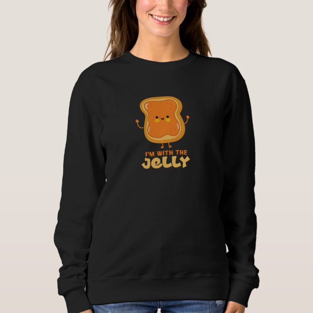 Sudadera Estoy Con Jelly Couple Peanut Butter Pul (Anverso)