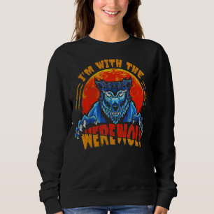 Sudadera Estoy con los fanáticos de Werewolf Red Moon for W
