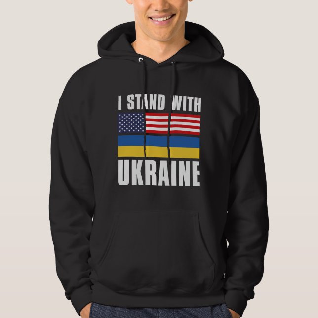Sudadera Estoy con Ucrania en Estados Unidos (Anverso)