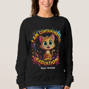 Sudadera Estoy contaminado con radiación Gato japonés Meme
