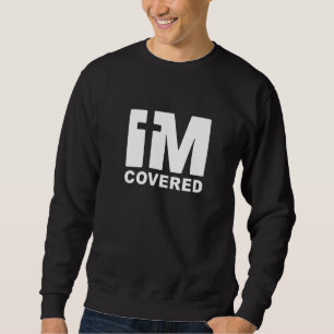 Sudadera Estoy cubierto de un elegante rayo cristiano fiel