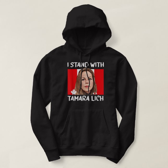 Sudadera Estoy De Acuerdo Con Tamara Lich Canadá (Diseño del anverso)