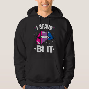 Sudadera Estoy De Pie, Bisexual Bandera Del Orgullo Lija Bo