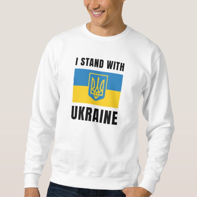 Sudadera Estoy de pie con Ucrania (Anverso)