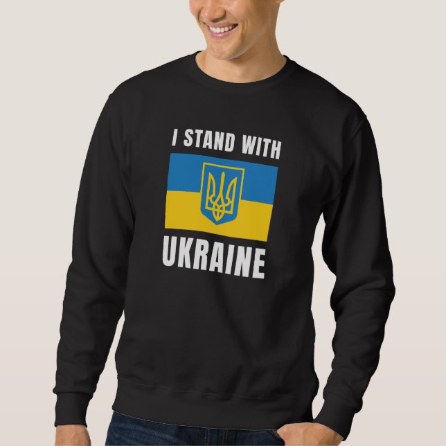 Sudadera Estoy de pie con Ucrania (Anverso)