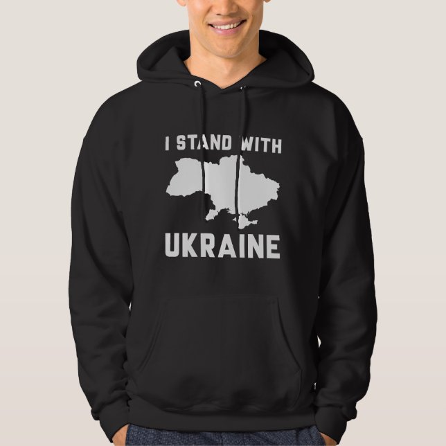 Sudadera Estoy de pie con Ucrania (Anverso)