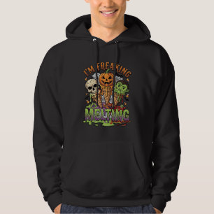Sudadera Estoy Derritiendo Helado de Halloween Calavera Bom
