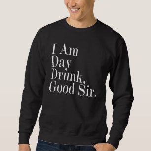 Sudadera Estoy El Día Borracho Buen Señor Vintage Vino 3