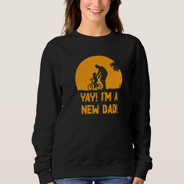 Sudadera ¡Estoy emocionado de ser un nuevo papá Anuncio de  (Anverso)