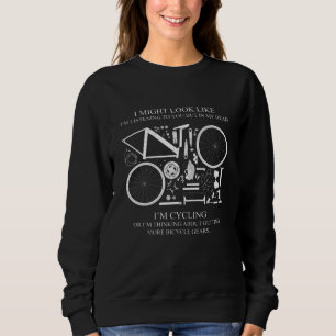 Sudadera Estoy en bicicleta o pensando en regalos para los