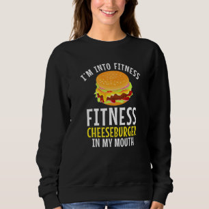 Sudadera Estoy En Fitness Cheeseburger En Mi Pesa De Gimnas