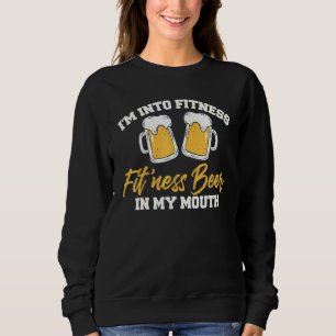 Sudadera Estoy En Fitness Fitness Beer En Mi Belly Bebiendo