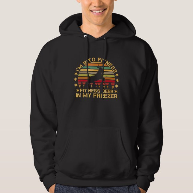 Sudadera Estoy En Fitness Fitness Deer En Mi Hambre Congela (Anverso)