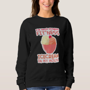 Sudadera Estoy en Fitness Ice Cream en mi ejercicio de dive