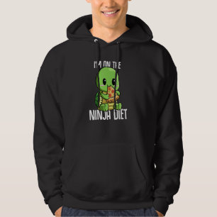 Sudadera Estoy en la dieta Ninja Turtle Comer Pizza Geek