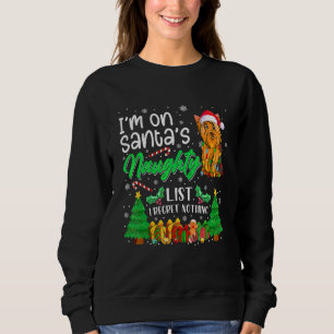 Sudadera Estoy En La Lista Traviesa De Santa De Perro Cute 