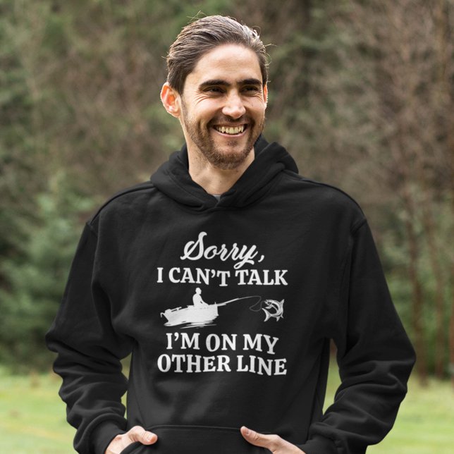 Sudadera Estoy en mi otra línea (fishing hoodie)