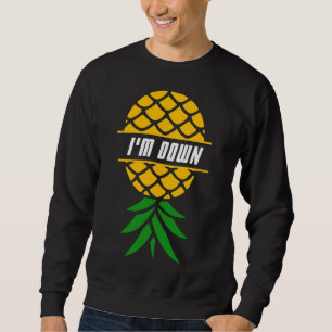 Sudadera Estoy en vacaciones hawaianas de piña con fruta tr