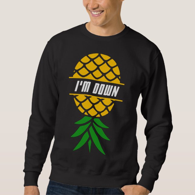 Sudadera Estoy en vacaciones hawaianas de piña con fruta tr (Anverso)