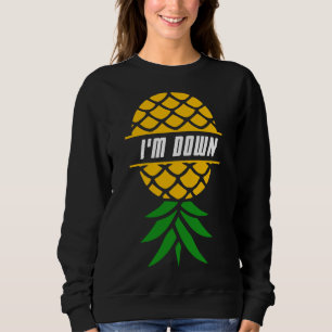 Sudadera Estoy en vacaciones hawaianas de piña con fruta tr