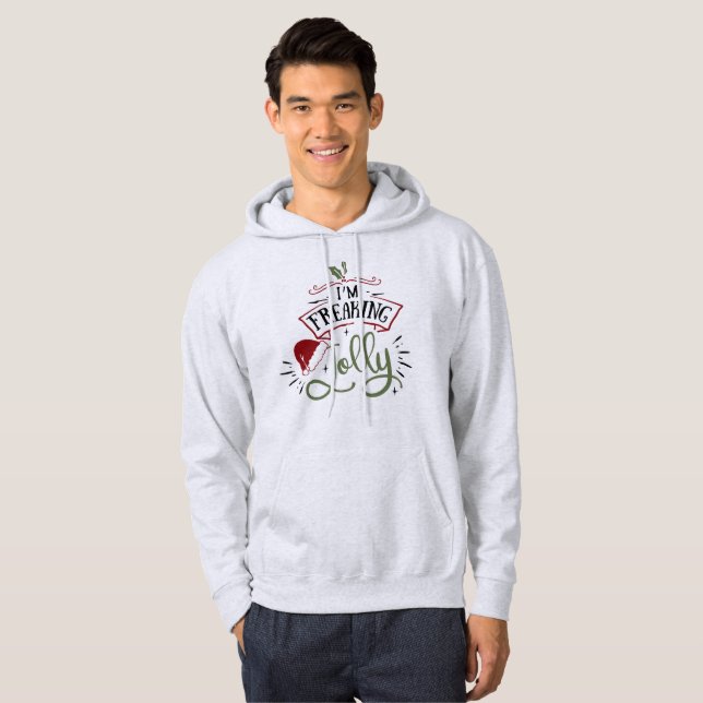 Sudadera Estoy Freaking Jolly - Navidades divertidos (Anverso completo)