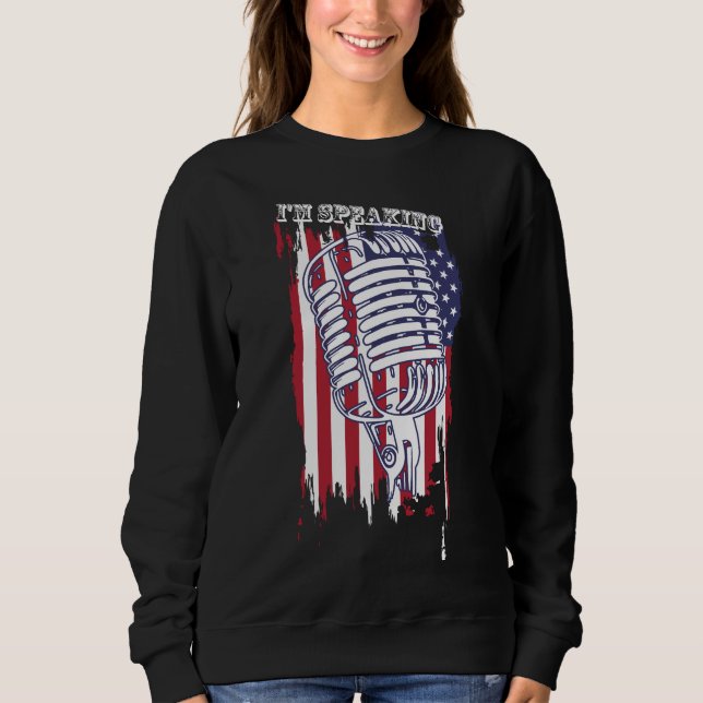 Sudadera Estoy hablando, camiseta de Kamala Harris (Anverso)
