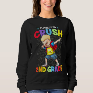 Sudadera Estoy listo para aplastar 2do grado de boy cool da