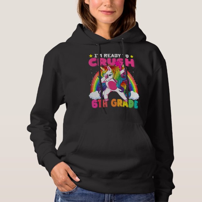 Sudadera estoy listo para aplastar 6º grado (Anverso)