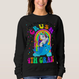 Sudadera Estoy listo para aplastar a la Unicornio de 4º Gra