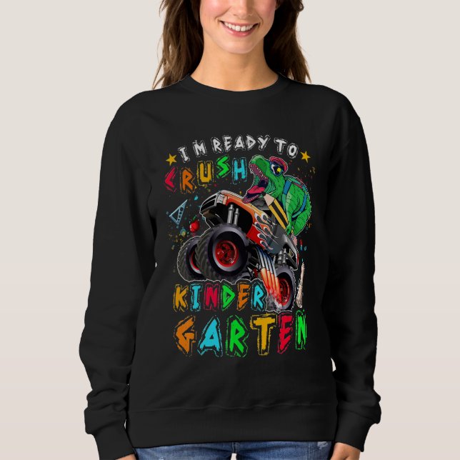 Sudadera Estoy Listo Para Aplastar A Los Monstruos De Jardí (Anverso)