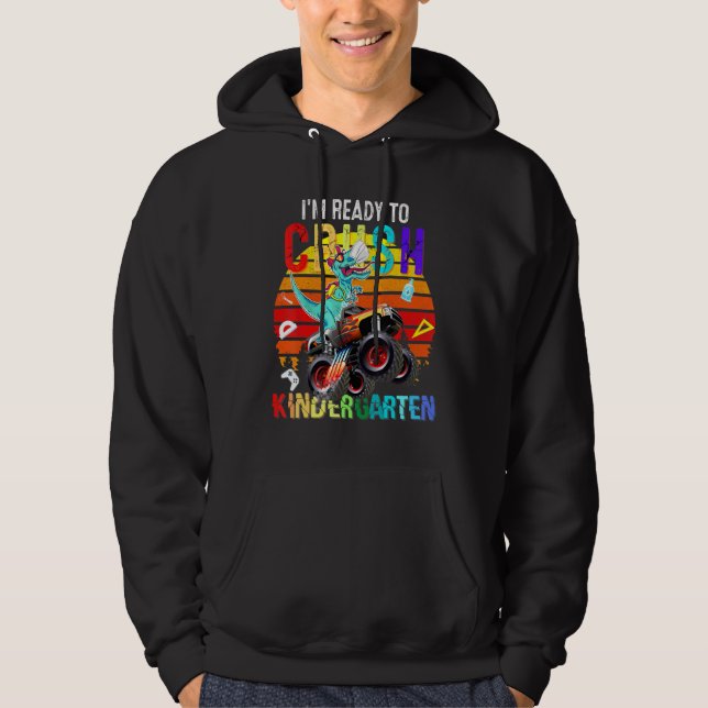 Sudadera Estoy Listo Para Aplastar A Los Monstruos De Jardí (Anverso)