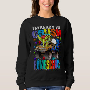 Sudadera Estoy listo para aplastar a monstruo de la escuela