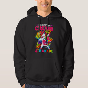 Sudadera Estoy listo para aplastar a Unicornio de 4º Grado