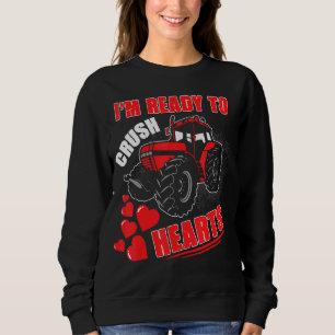 Sudadera Estoy listo para aplastar al agricultor Valentin