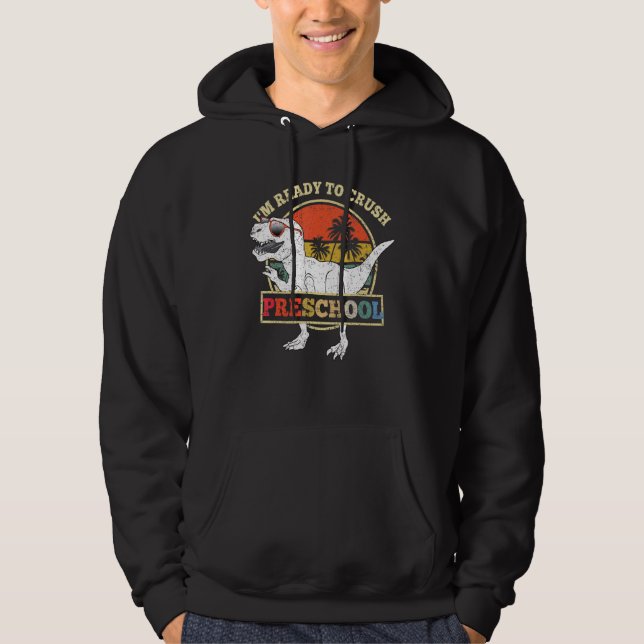 Sudadera Estoy listo para aplastar al dinosaurio Rex de pre (Anverso)