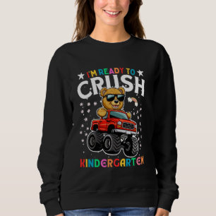 Sudadera Estoy listo para aplastar al monstruo del osito de